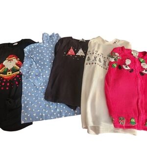 Women's Christmas Sweater Lot Sz XL